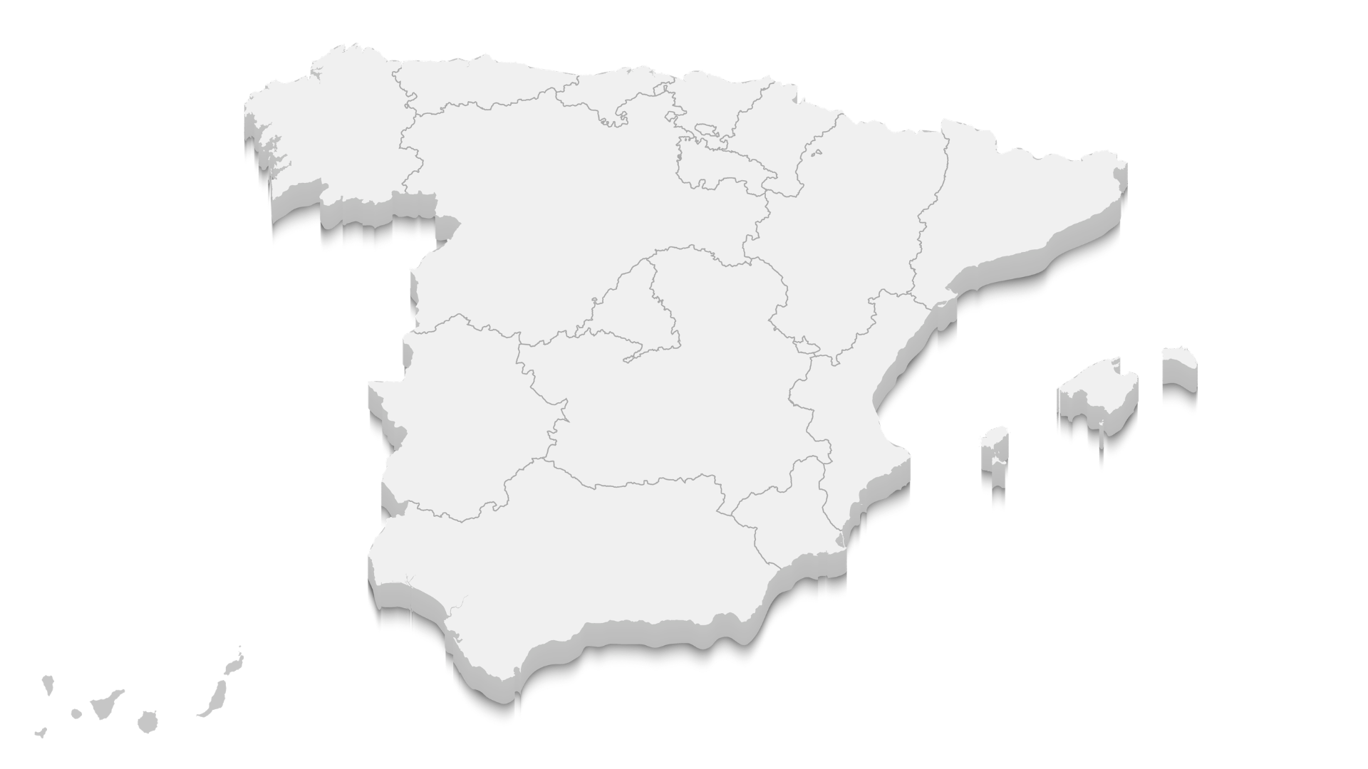Mapa de España por comunidades autónomas